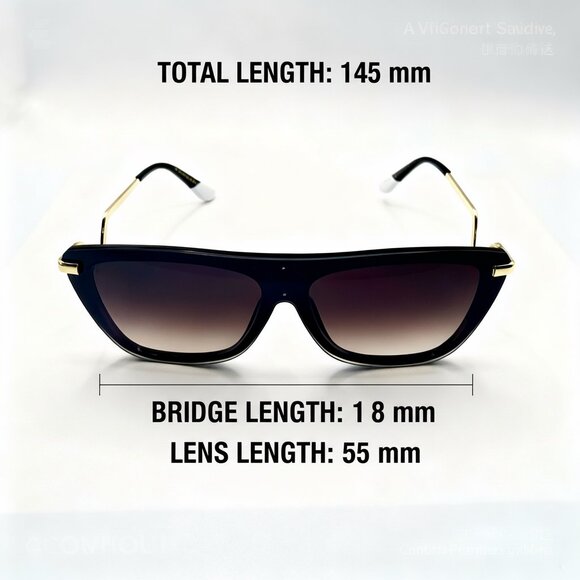 NEW VOGUE V Oversized Iconic Glam Trendy Designer Style Sunglasses Blue - Picture 5 of 5